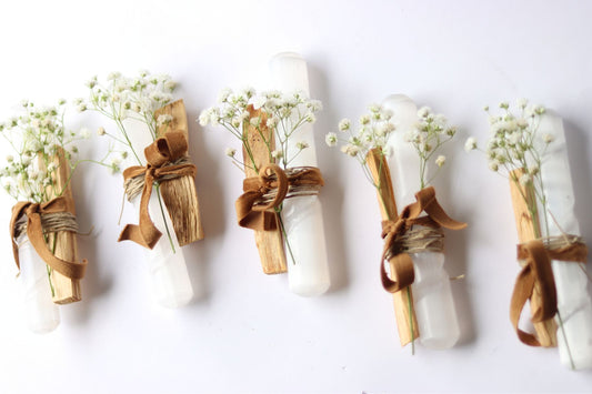 Selenite Wand + Palo Santo